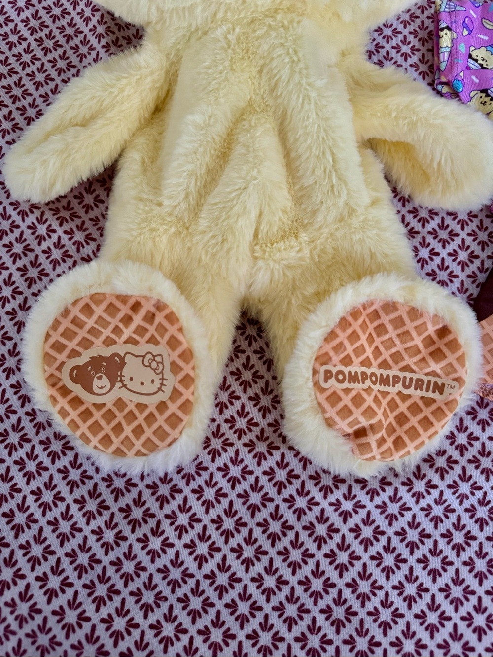 Hello Kitty Build A Bear Banana split Pompompurin LA Exclusive Bab Sanrio New - Picture 3 of 3